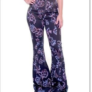 Free People Floral Flares
